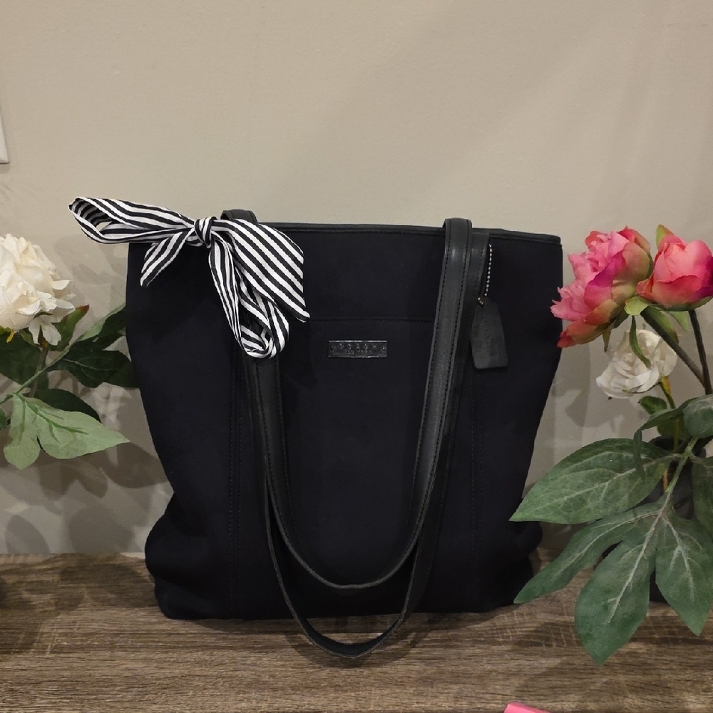 Coach Vintage Neoprene & Leather Trim 3 Compartment Tote #6217